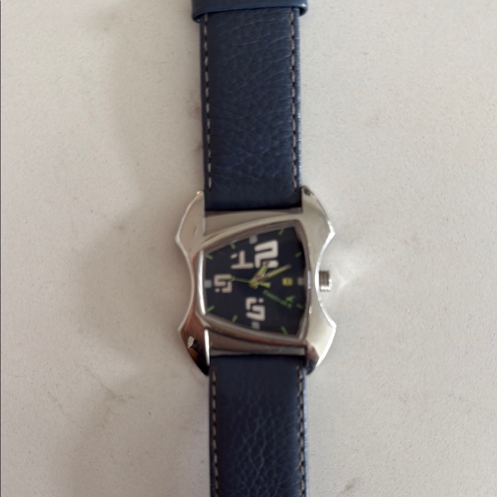 Women’s Blue Leather Strap Watch - Picture 3 of 7